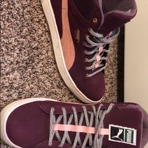 Puma suede high tops